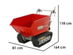 GeotechPro GeoPorter 630D – Brouette à moteur sur chenilles – Benne dumper 600Kg – Image 6