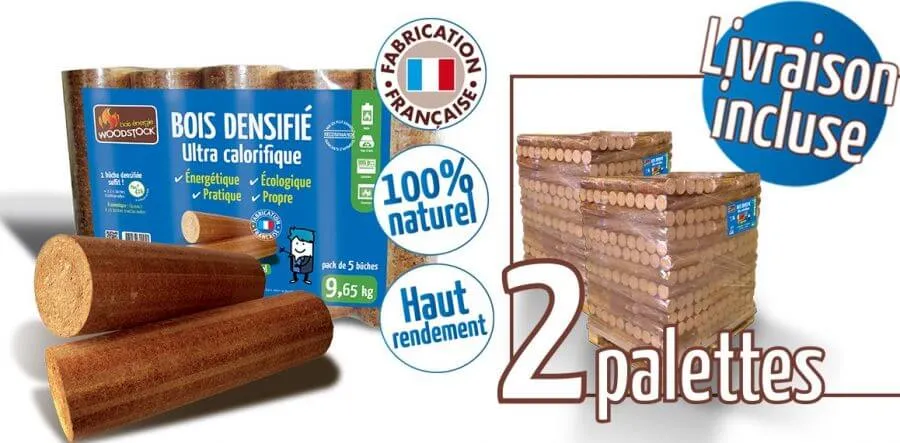 jpeg-1-900x443-1 Bûches Calorifiques WOODSTOCK 2 Palettes,Sacs De 5 Bûches – Image 1