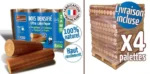 Bûches Calorifiques WOODSTOCK 4 Palettes, Sacs De 5 Bûches