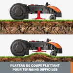 Robot tondeuse connecté WORX LANDROID PLUS – Jusqu’à 700m² – WR167E – Image 6