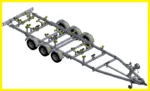 Remorque bateau NAVICA triple essieux